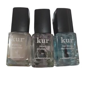 NEW Londontown Kur Base Top Coat Ridge Filler Fix Hardener Clear Ecocore Luxe